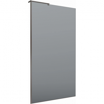 Душевая перегородка BELBAGNO UNO UNO-L-1-TB-110-GR-GM 110 см, профиль оружейная сталь матовый, стекло графитовое