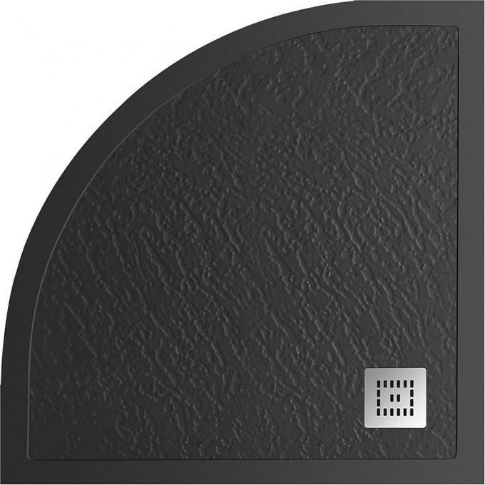 Душевой поддон из литьевого мрамора 90x90 см BELBAGNO TRAY-MR-UNO-R-90-550-35-NERO