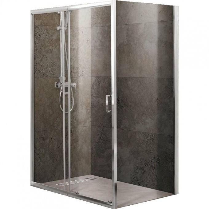 Душевой уголок 100-115x100 см BELBAGNO UNIQUE-AH-1-100/115-100-C-Cr