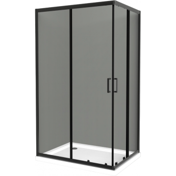 Душевой уголок 120x100 см BELBAGNO UNO-195-AH-2-120/100-C-NERO