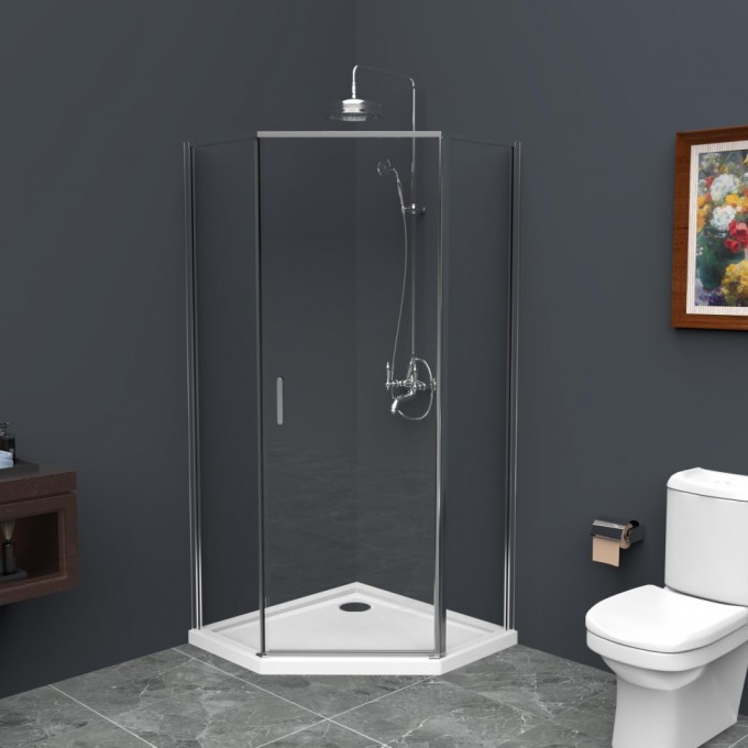 Душевой уголок 90x90 см BELBAGNO UNO UNO-195-P-1-90-C-Cr