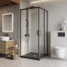 Душевой уголок BELBAGNO LUCE-A-2-90-C-NERO