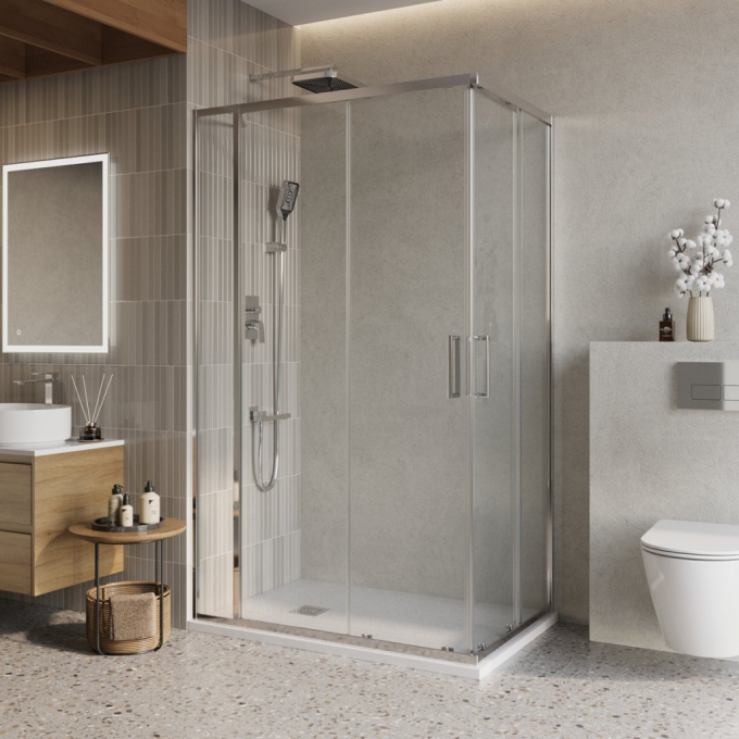 Душевой уголок BELBAGNO LUCE-AH-21-105/80-C-Cr Душевой уголок BELBAGNO LUCE-AH-21-105/80-C-Cr