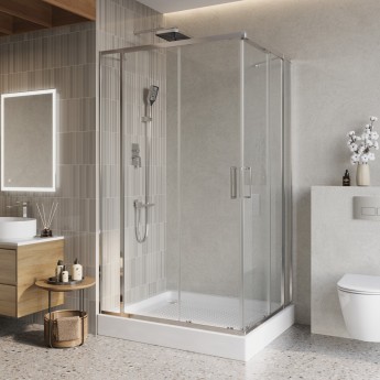 Душевой уголок BELBAGNO LUCE-AH-22-140/110-C-Cr