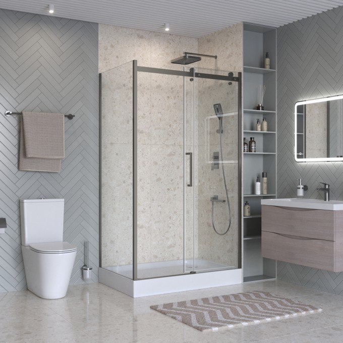 Душевой уголок BELBAGNO MARINO-2-AH-1-120/80-C-GM Душевой уголок BELBAGNO MARINO-2-AH-1-120/80-C-GM