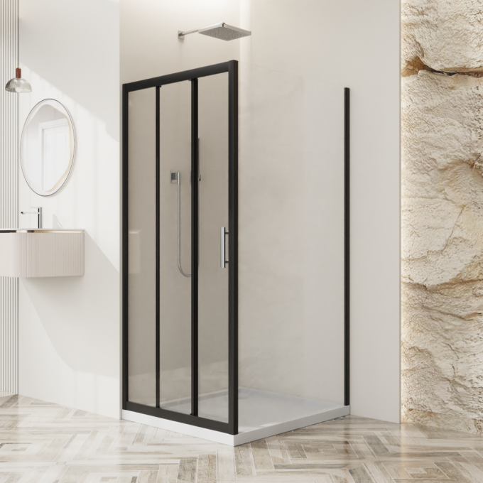 Душевой уголок BELBAGNO UNO-195-AHF-31-90/70-C-NERO