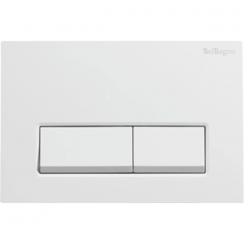 Кнопка смыва BELBAGNO BB-15R-BL белый глянец