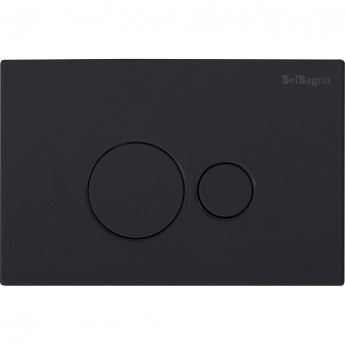 Кнопка смыва BELBAGNO BB084NERO, чёрная матовая