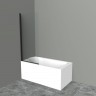 Шторка для ванны 90 см BELBAGNO UNO-V-1-90/150-C-NERO