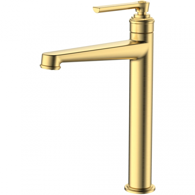 Смеситель для раковины BELBAGNO без донного клапана, золотой матовый BOHEME-LMC-BORO-W0