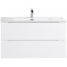 Тумба Bianco Lucido 100 см BELBAGNO ETNA ETNA100BL-KEPMGL-1084-SET