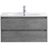 Тумба Cemento Grigio 90 см BELBAGNO KRAFT KRAFT-900-2C-SO-CG