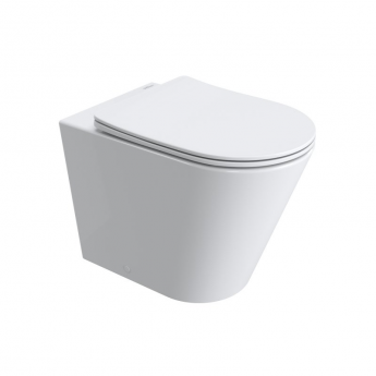 Унитаз приставной BELBAGNO FLAY-TOR BB1003CB-TOR/SC безободковый с сиденьем дюропласт soft close,